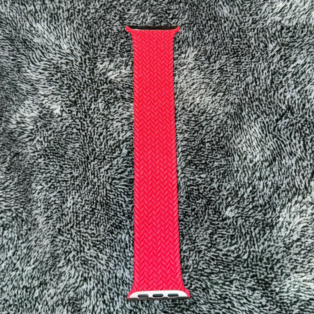 Red braided solo loop Apple Watch band s/m 38mm-41mm
